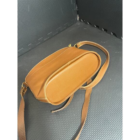 Longchamp Brown Leather Crossbody Style Bag Purse Paris Vintage - Picture 11 of 15